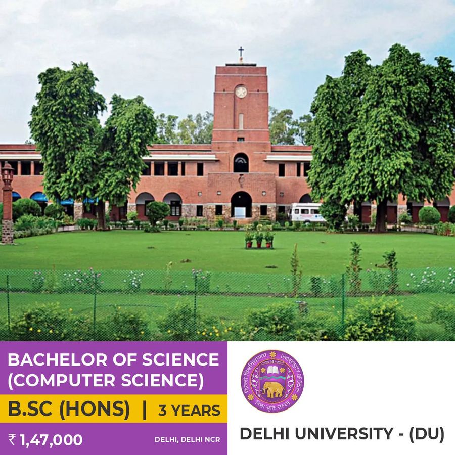 B.Sc Hons. in Computer Science at Delhi University (DU), Delhi/NCR